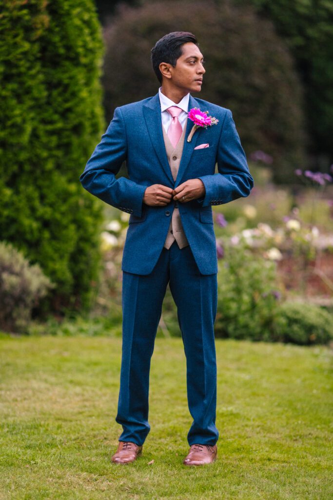 How to style a non-traditional wedding suit