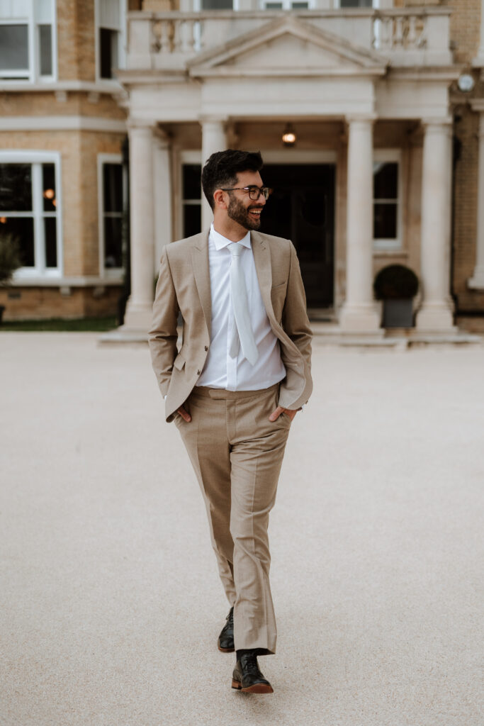 Book your wedding suit fitting.