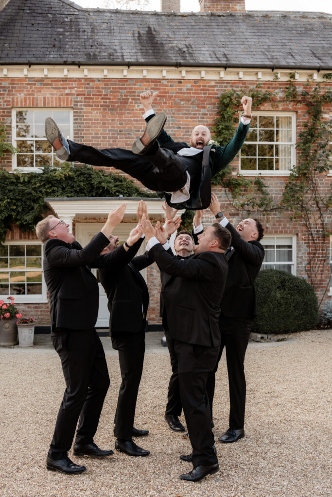 Groom vs groomsmen suits